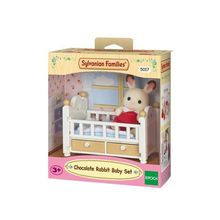 Sylvanian Families 5017 Çikolata Kulaklı Tavşan Bebek ve Yatağı