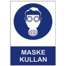 Sym STW057 Maske Kullan Uyarı Levhası