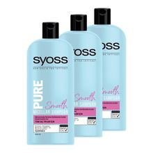 Syoss Pure Smooth Micellar 3x550 ml Şampuan