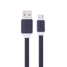 Syrox C63 Yassı 2.0a 1.2 mt Siyah Micro Usb Şarj ve Usb Data Kablosu