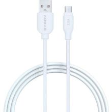 Syrox C70 2.0a 1.1 mt Beyaz Micro USB 2.0A Hızlı Şarj ve Data Kablosu