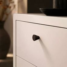 System SY1455 0030 AL6 Düğme Siyah 30 mm Kulp