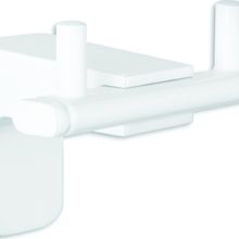 T-may 71023-3 Banyo Premium Beyaz İkili Bornoz Askılık