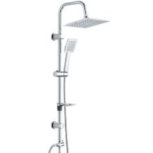 T-may Banyo Çam Kare Robot Krom Paslanmaz Tepe Duş Takımı Seti