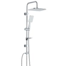T-may Banyo Çınar Robot Kare 3 Fonksiyonlu Krom Tepe Duş Takımı Seti Krom Paslanmaz