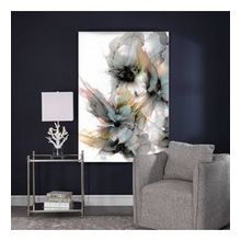 Tablolife Beyaz Çiçekler 95x125 cm Yağlı Boya Dokulu Tablo