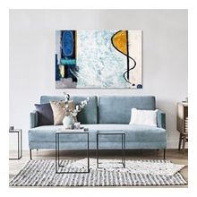 Tablolife Buz Mavisi 60x90 cm Yağlı Boya Dokulu Tablo