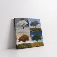 Tablolife Dört Mevsim Ağaç 60 x 90 cm Kanvas Tablo