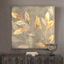 Tablolife Sarı Çiçekler 80x80 cm Yağlı Boya Dokulu Tablo