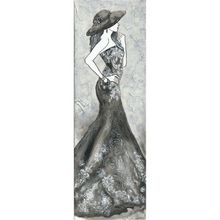 Tablolife Siyah Elbiseli Kadın 60x90 cm Kanvas Tablo