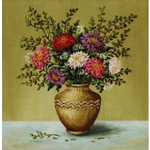 Tablolife Vazoda Renkli Çiçekler 35 x 50 cm Kanvas Tablo