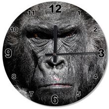 Tablomega Kingkong Goril Ahşap Duvar Saati