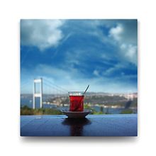 Tabloshop Boğazda Çay Keyfi 70x70 cm Tablo