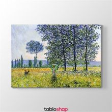 Tabloshop Claude Monet Kavaklar Altında 125x80 cm Kanvas Tablo