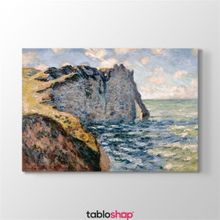 Tabloshop Claude Monet The Cliff Of Aval 45x30 cm Kanvas Tablo