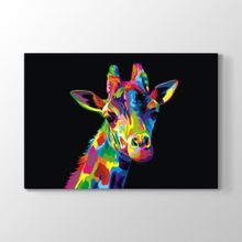 Tabloshop Colorful Giraffe 140x100 cm Tablo