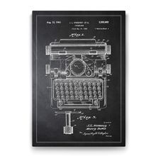 Tabloshop Daktilo Patenti 40x60 cm Tablo