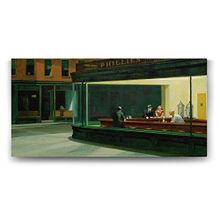 Tabloshop Edward Hopper Le Tableau 100x50 cm Tablo