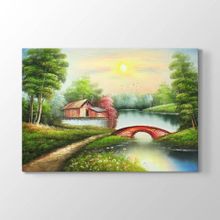 Tabloshop Eski Kulübe Manzara 140x100 cm Tablo