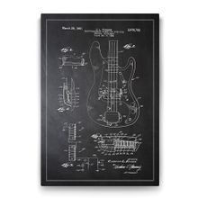 Tabloshop Fender Gitar Patenti 50x75 cm Tablo