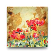 Tabloshop Gelincik 90x90 cm Yağlı Boya Tablo