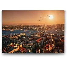 Tabloshop İstanbul Galata Manzara 100x70 cm Tablo