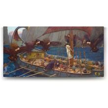 Tabloshop John William Waterhouse Ulysses and the Sirens 160x80 cm Tablo