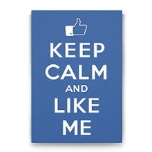 Tabloshop Keep Calm And Like Me 60x90 cm Tablo