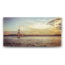 Tabloshop Kız Kulesi Gün Batımı 140x70 cm Tablo
