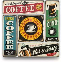 Tabloshop Kolaj Coffee 70x70 cm Tablo