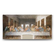 Tabloshop Leonardo da Vinci Son Akşam Yemeği 140x70 cm Tablo