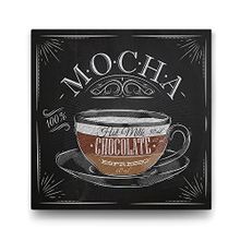 Tabloshop Mocha Kahve Tarifi 90x90 cm Tablo