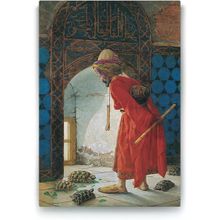 Tabloshop Osman Hamdi Bey Kaplumbağa Terbiyecisi 100x140 cm Tablo
