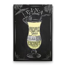 Tabloshop Pina Colada Kokteyl Tarifi 100x140 cm Tablo