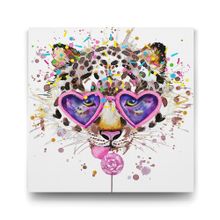 Tabloshop Sevimli Leopar 50x50 cm Tablo