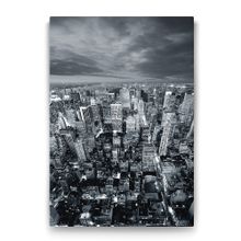 Tabloshop Siyah Beyaz New York Skyline 70x100 cm Tablo