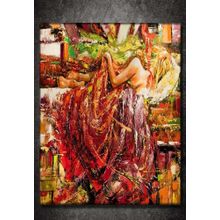 Tabloshop Sleeping Girl Drawn Kanvas Tablo