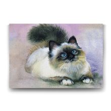 Tabloshop Sulu Boya Kedi 90x60 cm Tablo