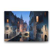 Tabloshop Venedik Gece Işıkları 90x60 cm Tablo
