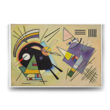 Tabloshop Wassily Kandinsky Black And Violet 140x100 cm Tablo