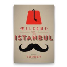 Tabloshop Welcome To İstanbul 70x100 cm Tablo