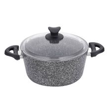 Taç Aksu Ultra 24 cm Gri Granit Derin Tencere