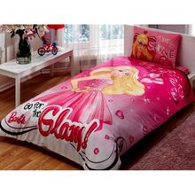 Taç Barbie Glam Tek Kişilik Nevresim Takımı