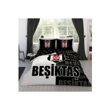 Taç Beşiktaş Parçalı Logo Lisanslı Çift Kişilik Nevresim Takımı