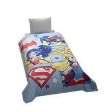 Taç DC Süper Hero Girl Lisanslı Çocuk Tek Kişilik Battaniye