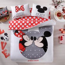Taç Disney Mickey & Minnie Love Çift Kişilik Nevresim Takımı