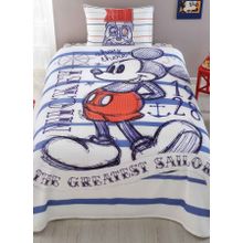 Taç Disney Mickey Mouse Sailor Tek Kişilik Pike Takımı