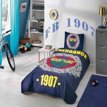 Taç Fenerbahçe Marşı Logolu Yatak Örtüsü