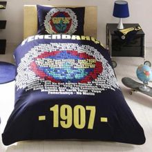 Taç Fenerbahçe Marşlı Logo Tek Kişilik Nevresim Takımı