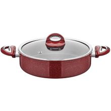 Taç Granit 24 cm Basık Tencere